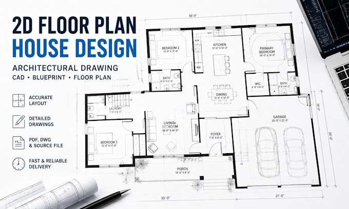 design architectural drawing floor plan house plan 2d floor plan blueprint stamp