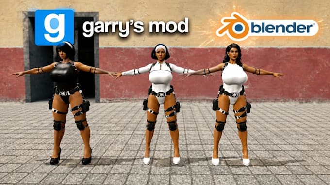 mod, create custom 3d model, players models for garry mod, gmod, sfm, mmd