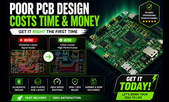 do rf pcb design, antenna and circuit design, high speed pcb layout