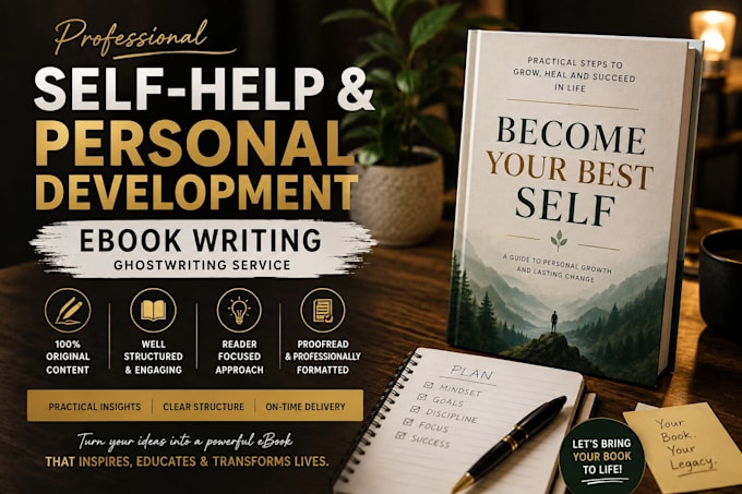 ghostwrite a professional self help and personal development ebook