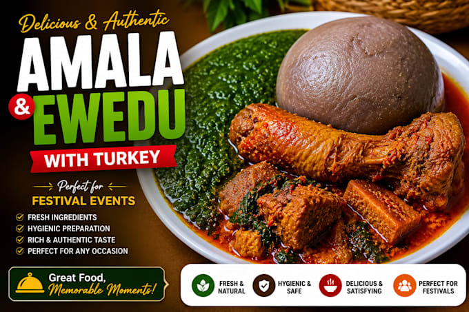 do html for fufu eba for your church event