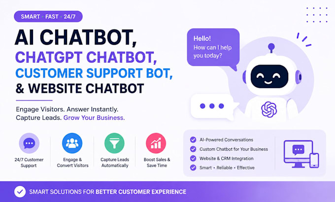 ai chatbot, chatgpt chatbot, customer support bot, website chatbot