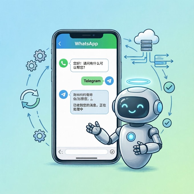 build a whatsapp or telegram bot that automates your business