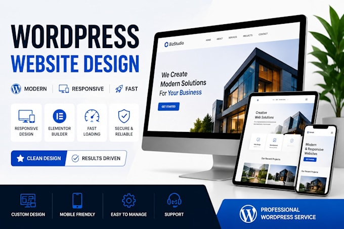 design a wordpress landing page