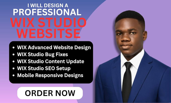 fix wix studio website, wix studio design and redesign