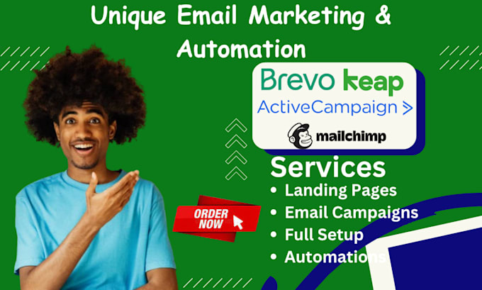 setup mailerlite, mailchimp, activecampaign, brevo, keap automation, campaigns