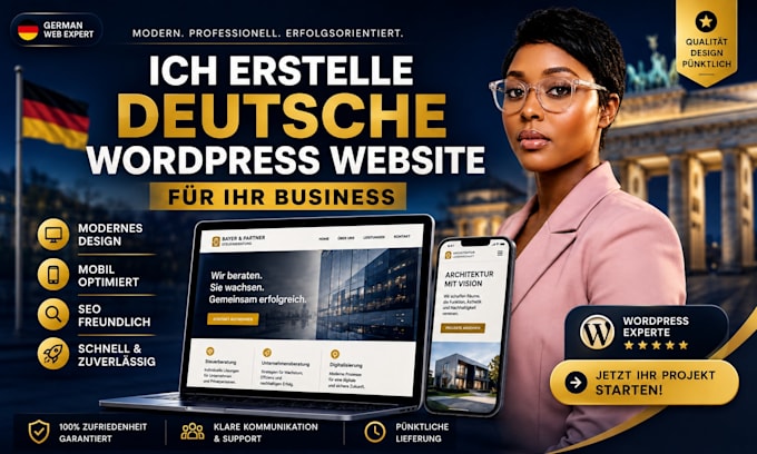 build german wordpress website dutch business website design and development