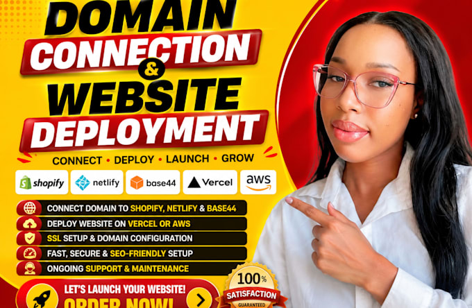 connect domain to shopify netlify base44 deploy you website