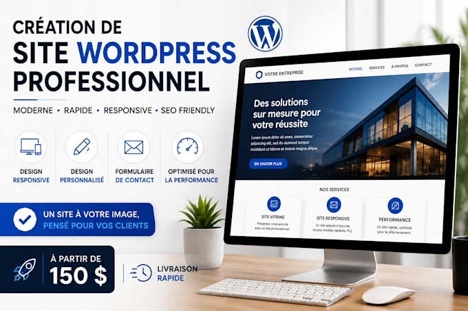 create a professional wordpress website for your business