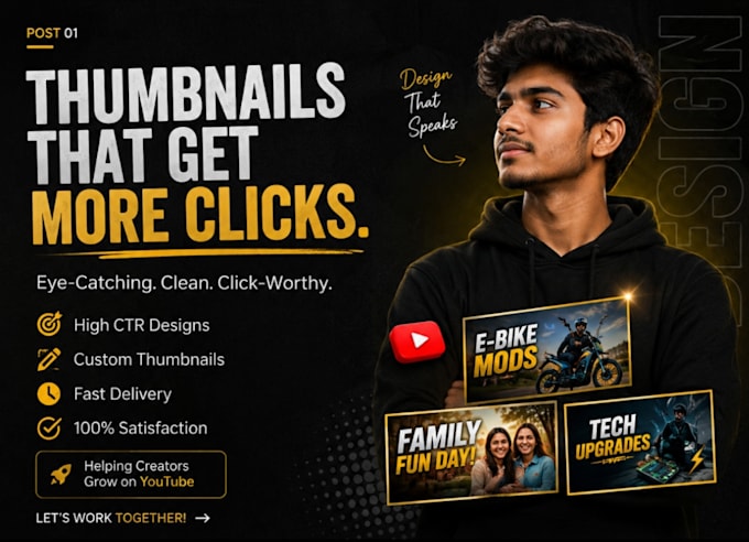 design a professional youtube thumbnail