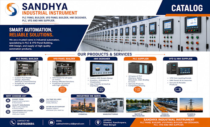 do plc vfd, programming, hmi design