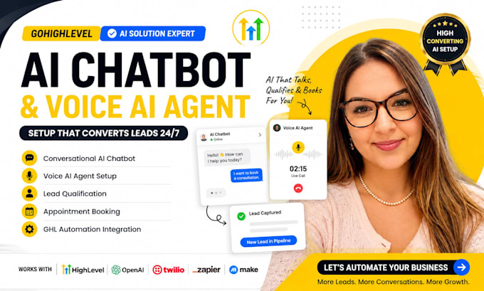 setup gohighlevel ai ghl conversational web chatbot voice ai agent