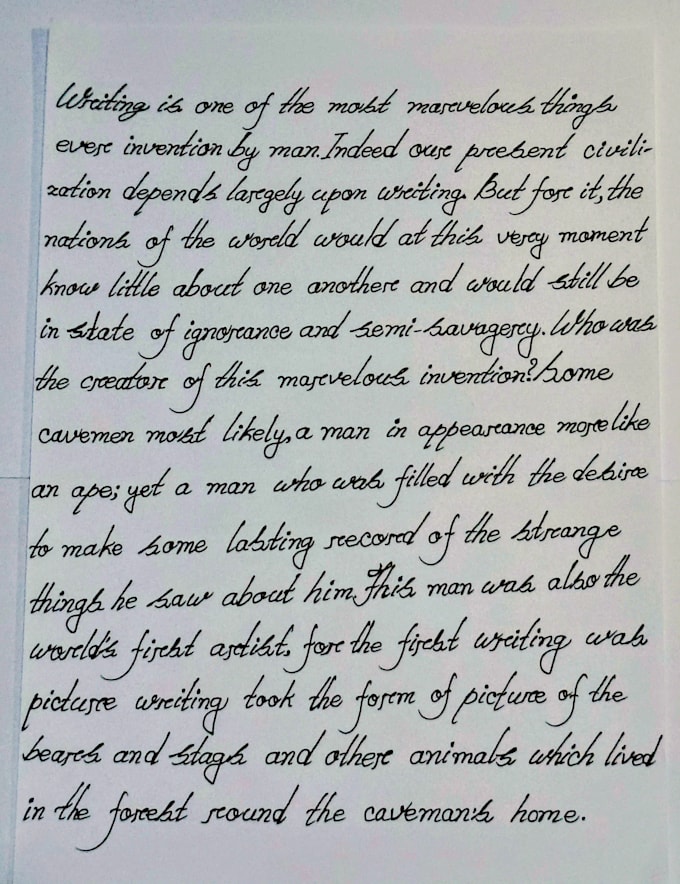 write anything with my beautiful handwriting