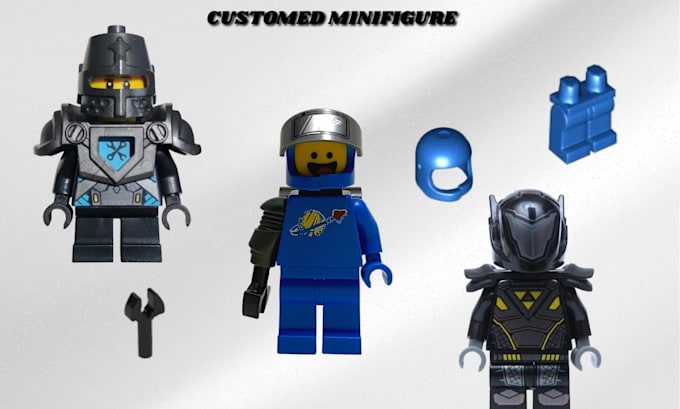 create custom lego minifigure decals, sticker ready for uv and pad printing