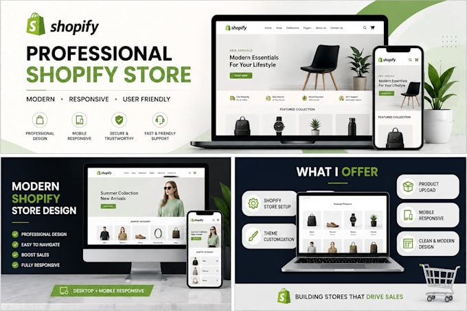 design a professional shopify store
