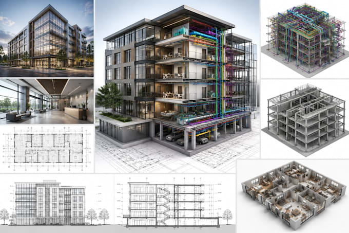 create professional revit 3d models and bim architecture designs