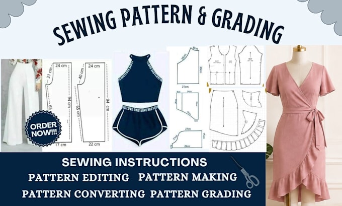create digital sewing patterns and grade garments into multiple sizes