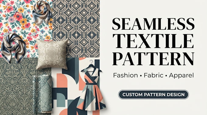 create seamless textile print and surface pattern designs