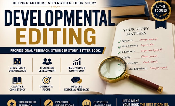 developmental editing for your book manuscript