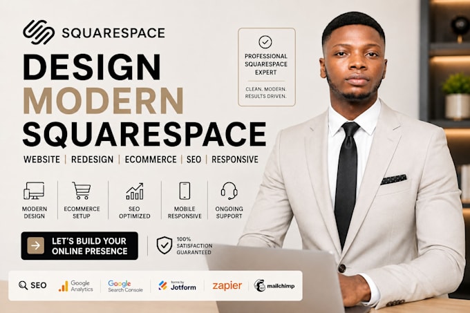 build squarespace website design and redesign squarespace website development