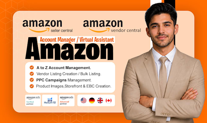 be your amazon virtual assistant, amazon account manager, amazon fba va