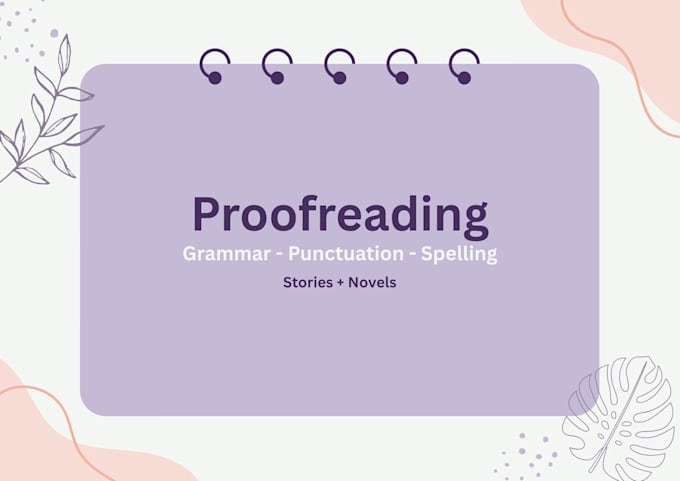 proofread your story or novel
