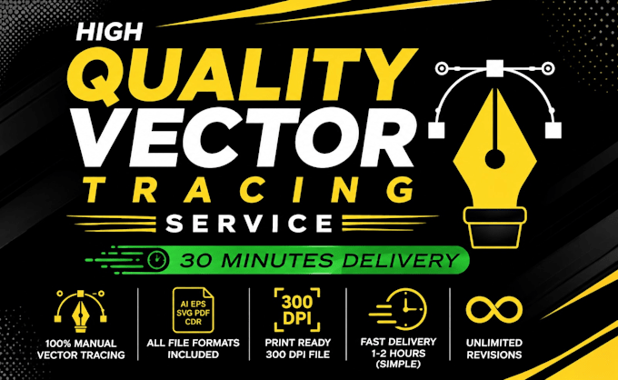 convert raster to vector, vector tracing