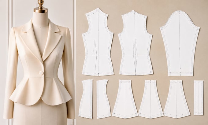 draft digitize and grade custom sewing patterns all sizes in pdf and dxf files