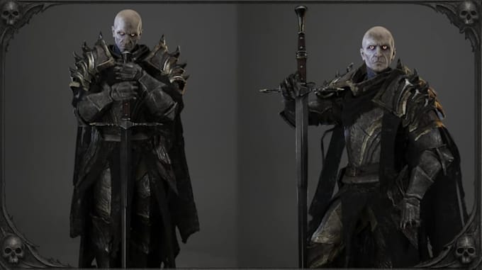 create high quality 3d game characters for games, animation and 3d projects