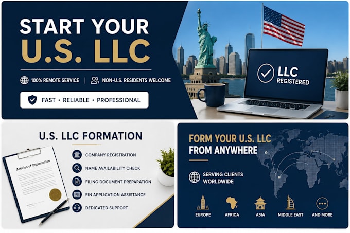 form your US llc remotely for non US residents