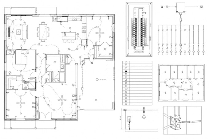 do US electrical plans electrical drawings electrical load calc autocad