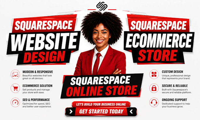 build squarespace website , square online store, square, ecommerce store