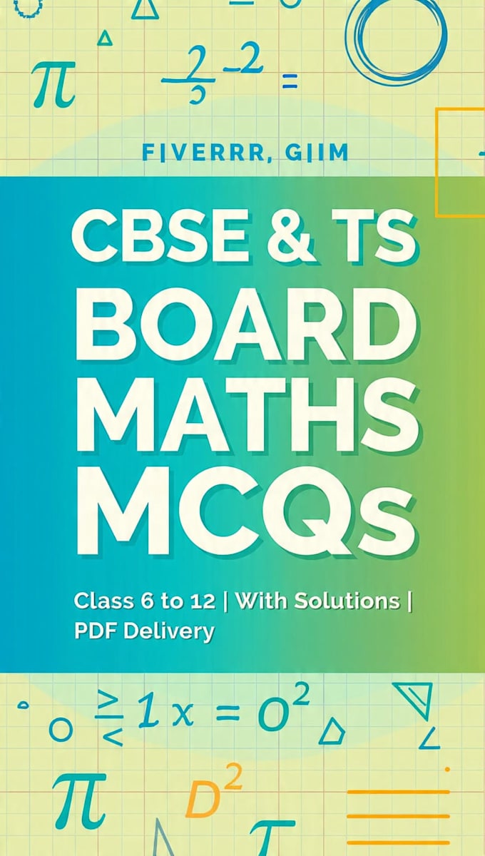 create cbse and ts board maths mcqs