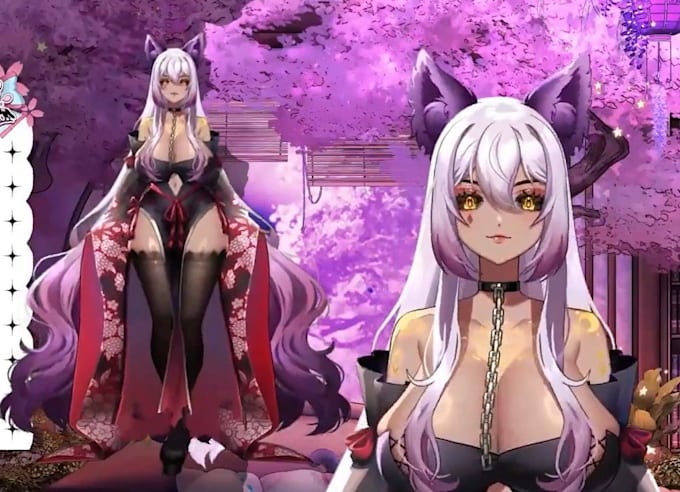 design and rig a custom live2d vtuber model or live2d vtuber character