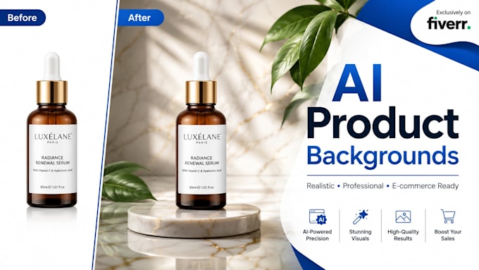 create realistic ai backgrounds for your product photos