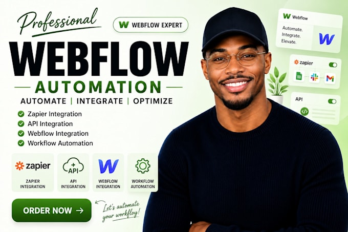 webflow automation, zapier integration, api integration, webflow integration
