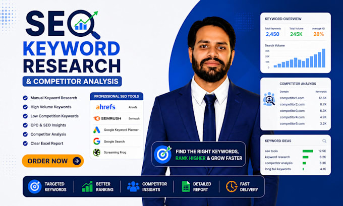 provide SEO keyword research and competitor analysis