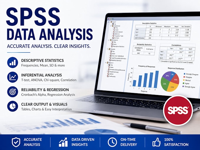 perform spss statistical data analysis and interpretation