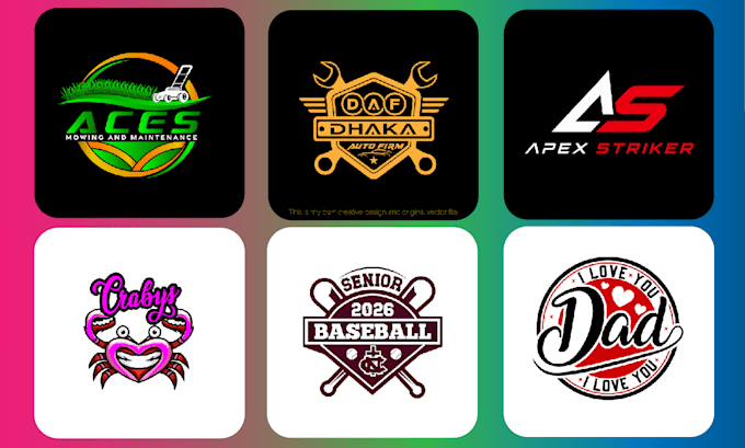 professional logo design unique and creative branding