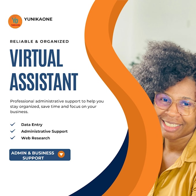 be your virtual assistant for admin support and web research
