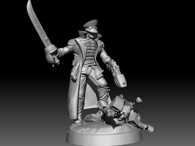 sculpt a custom 3d character models or 3d statue, stl file for 3d printing