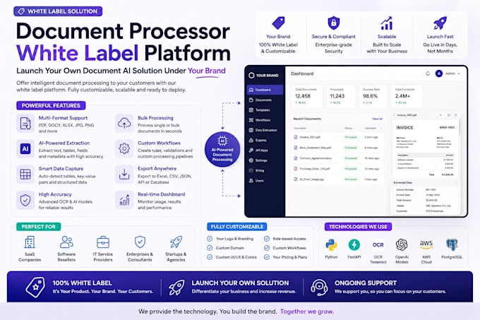 build a white label ai document processing solution