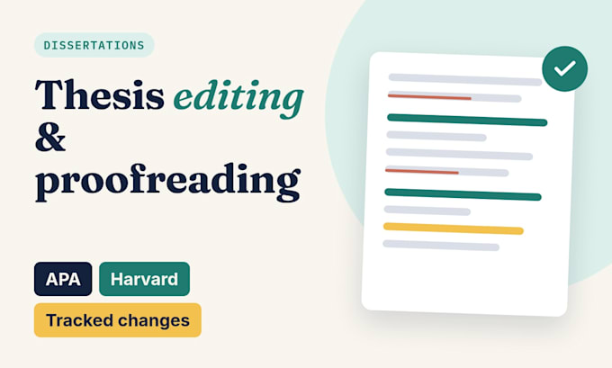 proofread and edit your thesis or dissertation in apa or harvard style