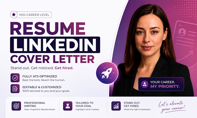 write and upgrade your resume, cv, cover letter, linkedin plimdor