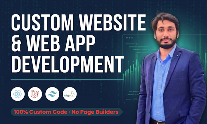 develop a custom website or saas web app in react, laravel and mysql