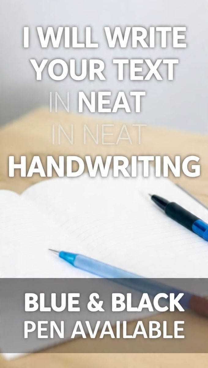 hand write and personalized notes, letters with beautiful writing