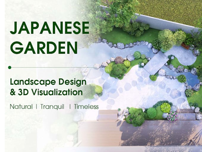 design a custom 3d japanese garden