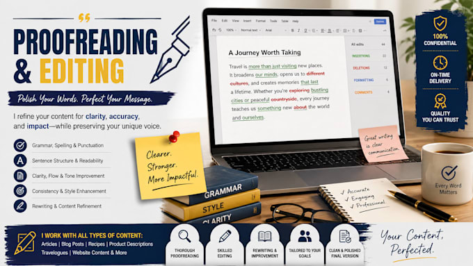 proofread and edit articles