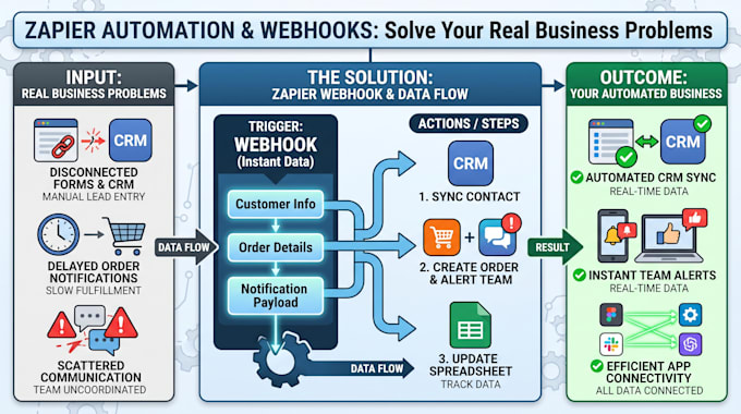 set up, fix, and optimize your zapier webhook and api integration