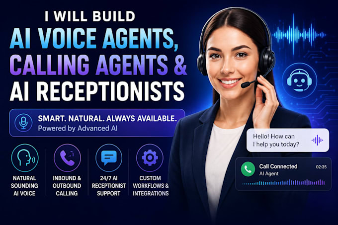 build ai voice agents, calling agents and ai receptionists